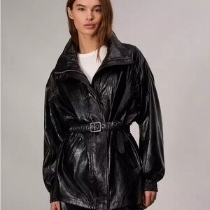 Monica Faux Leather Jacket